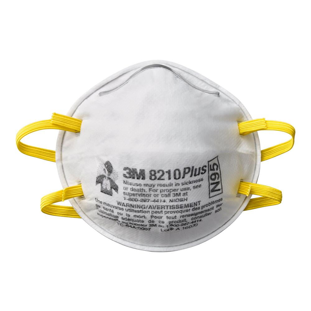 3M 8210 Plus N95 Performance Sanding and Fiberglass Respirator 8210PH40-DC, N95 Mask, 40 Masks