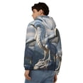 thumbnail image 4 of Uemuo Mountain White Dragon for Men's Fashion Full-zip Hoodies & Sweatshirts with Kangaroo Pocket, Zip-up Hooded Sweatshirt, Moisture Wicking & Breathable-3X-Large, 4 of 5