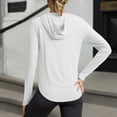 thumbnail image 2 of Women's Sport T-Shirt Solid Color Quick-Dry Yoga Running Sun Protection Casual Tee, 2 of 5