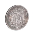 thumbnail image 1 of Moneda conmemorativa vintage de colección de dólar de plata y latón estadounidense de 1878, 1 of 10