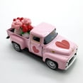 thumbnail image 3 of Valentine's Day Metal Truck Decor,Wedding Anniversary Metal Truck with 4Pcs Pink Red Rose Ornaments,Farmhouse Vintage Pickup Car Decor for Tabletop Centerpiece Home Kitchen Decorations, 3 of 5
