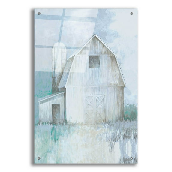 Epic Art 'Country Barn And Silo' by White Ladder, Acrylic Glass Wall Art, 24"x36"