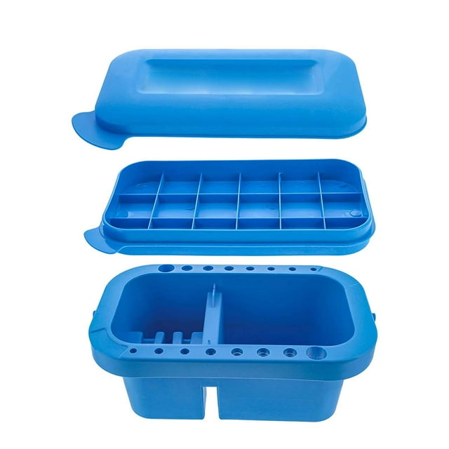 Lavabo para pinceles de pintura, portátil con portaescobillas y bolígrafo de lavado de paletas Soporte para bolígrafos de pintura Pincel Lavadora para