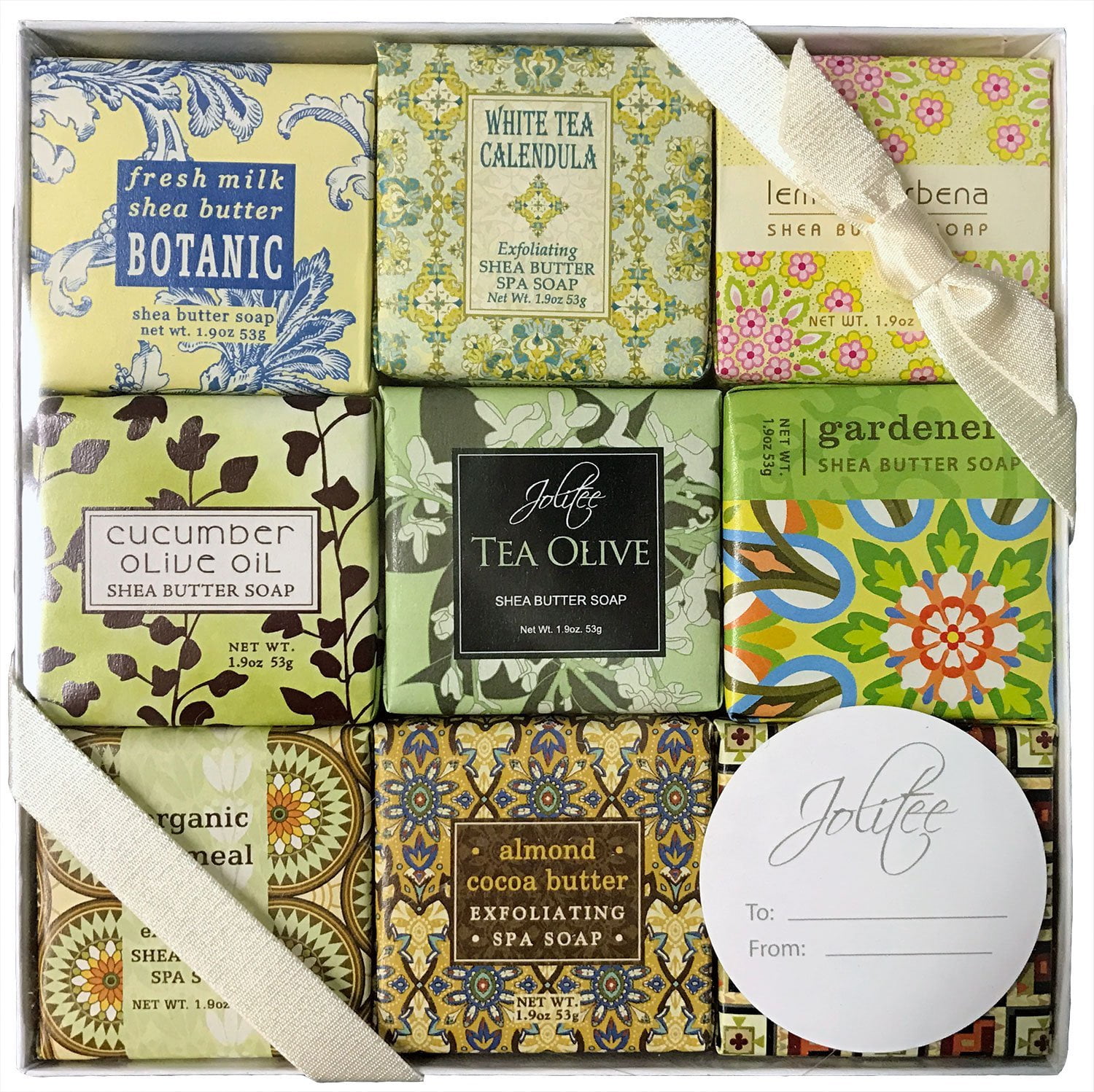 French Milled Botanical Soap Sampler Set in Nine Fabulous Scents