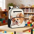 thumbnail image 2 of Jeiento Cute Corgi Toddler Backpack for 2-5 Year Old, 13.5 Inch Preschool Bag for Boys, Lightweight Kids Bookbag with Top Handle & 2 Mesh Side Pockets, 2 of 7