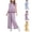Purple, variant on ATOGUTA Cute School Outfits for Girls Sleeveless Plaid Tank Tops and Wide Leg Pants Set Girls Summer Outfits Purple, Size 1T-11