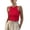 Red, variant on Women's Solid Color Ribbed Sleeveless Tank Top Beige L