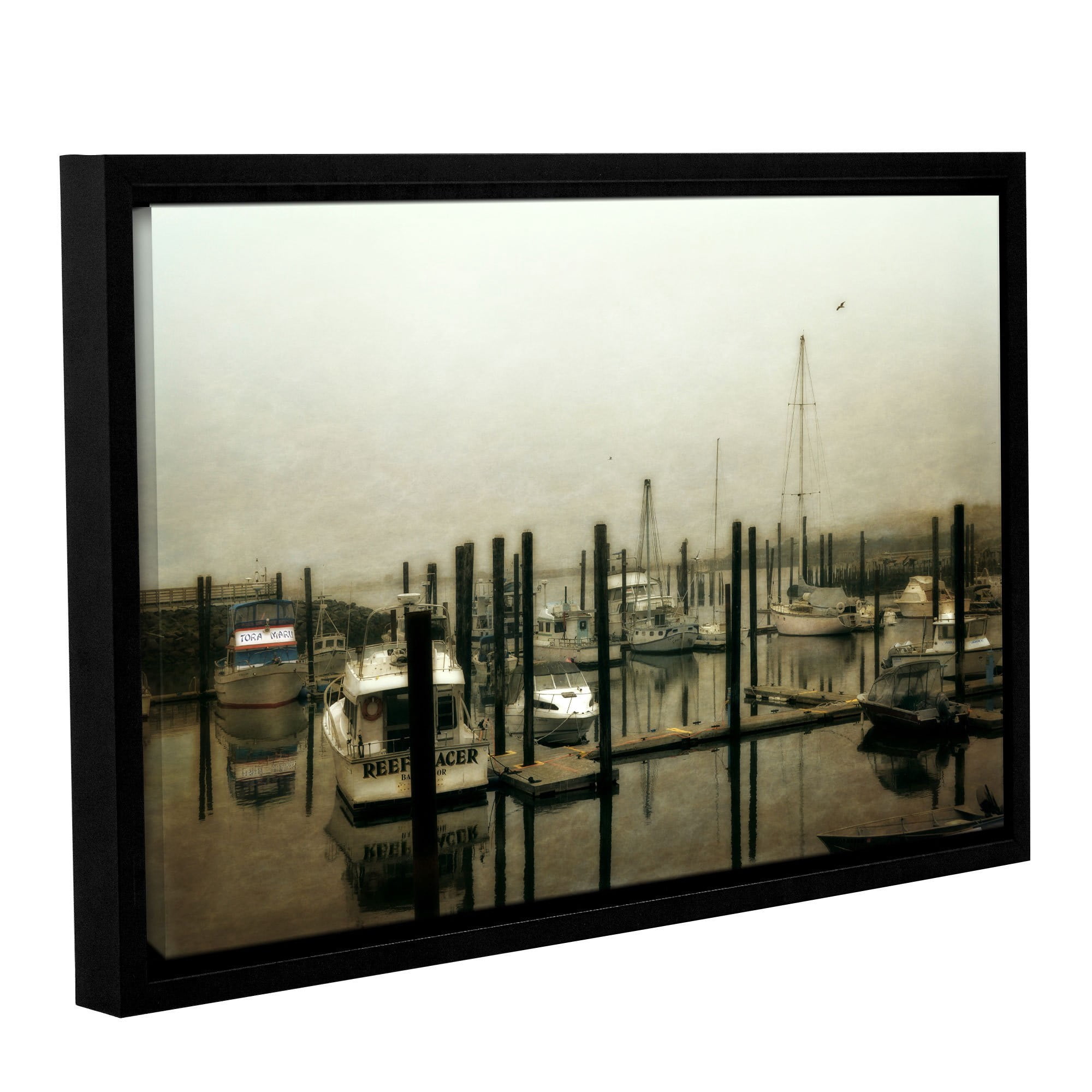 ArtWall Kevin Calkins "Low Tide" Gallery-Wrapped Floater-Framed Canvas