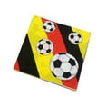 thumbnail image 4 of SHOWERORO 20Pcs Colorful Design Soccer Napkin 13 x 13 World Football Cup, 4 of 8
