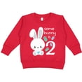 thumbnail image 2 of Inktastic Somebunny is Two-second Birthday Bunny Toddler Sweatshirt, 2 of 4