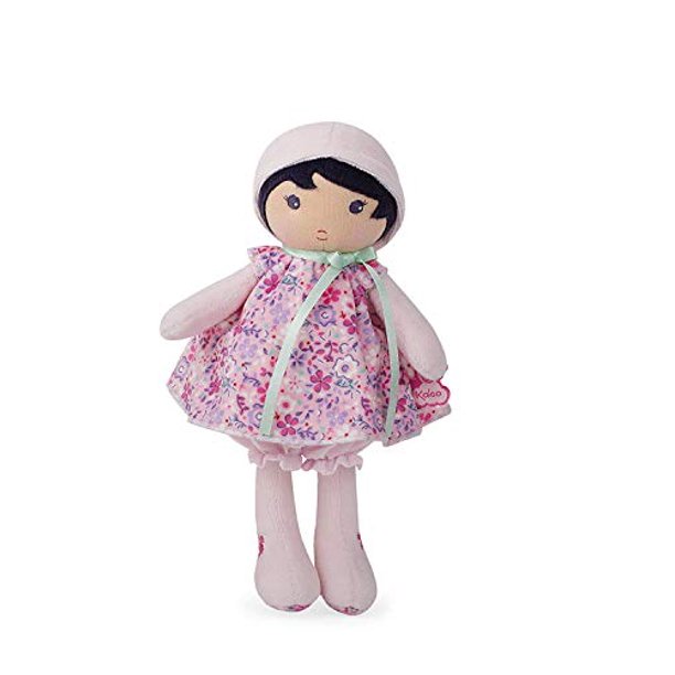 Kaloo Tendresse My First Fabric Doll Fleur K 10 Soft Plush Figure In Pink Floral Dress And Bloomers With Baby Safe Embroidered Face Machine Washable For Ages 0 Walmart Com Walmart Com