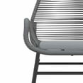 thumbnail image 6 of vidaXL 9 Piece Patio Dining Set with Cushions Gray Poly Rattan Glass, 6 of 10