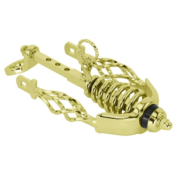 Bike Spring Fork Slammer W/Cage Twisted Extended Crown Gold.