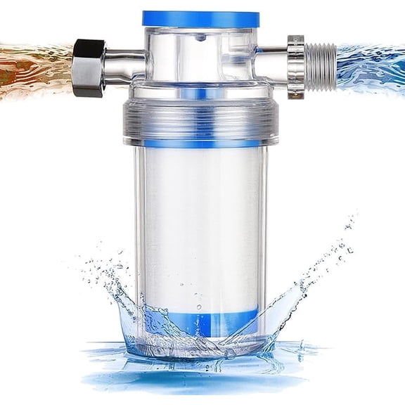 Xwlshop 1/2" Household Pre Water Filter for Shower Water Heater Washing Machine Dishwasher Kitchen, Universal Sediment Trap