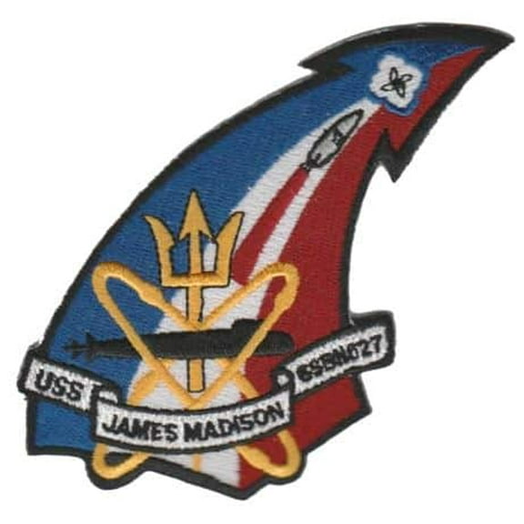 USS James Madison SSBN-627 Patch – Plastic Backing