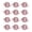 Pink, variant on KGJQ 12PCS Wall Hooks, with 3-Branch Rotating Design, Self-Adhesive Waterproof Organizer, Strong Load-Bearing Hooks for Bathroom Kitchen