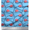 thumbnail image 1 of Soimoi polyester Crepe Fabric Leaves & Tulip Floral Decor Fabric Printed Yard 42 Inch Wide, 1 of 3
