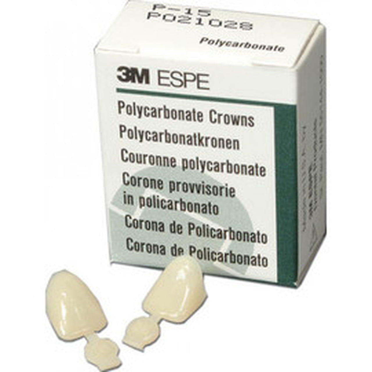 3M ESPE P10 Polycarbonate Dental Crown Forms Upper Right Central 10 5/Pk