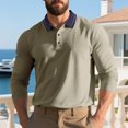 thumbnail image 5 of JoveMarine Mens Long Sleeve Button Down Shirts Casual Business Relaxed Fit Collared Polo for Work,Complexion 2XL, 5 of 8