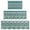 Teal Geometric Boho, variant on Teal Geometric Boho Pattern Kitchen Rugs Sets Of 3,Kitchen Runner Rugs Non Skid Washable,Decorative Kitchen Floor Mats for Kitchen,Sink,Laundry,17"x30" 17"x47" 17"x59"