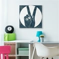thumbnail image 2 of Stupell Industries Peace Sign Hand Pose Over Dark Blue Camouflage Canvas Wall Art, 30 x 30, Design by Daphne Polselli, 2 of 6