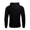 thumbnail image 3 of COOFANDY Mens Long Sleeve Drawstring Plaid Jacquard Hooded Sweatshirt, White, Large, 3 of 8