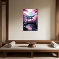 thumbnail image 3 of ZHONGYUTONG Japanese Wall Art Pink Cherry Blossom Pictures for Bedroom Japan Landscape Poster Prints Sakura Canvas Painting Framed Ready to Hang (20.00" x 30.00"), 3 of 4