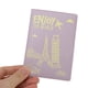 thumbnail image 3 of Soporte de Pasaporte Único 1 Pc Duradero Torre Eiffel Avión Portadocumentos para Viaje Macaron Púrpura, 3 of 5