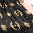 thumbnail image 3 of Black Gold Sun Moon Pattern Blanket,Comfortable Soft Flannel Throw Blanket,All Season,Warm Lightweight Blankets for Sofa Bed Couch Living Room Chair,30"x40", 3 of 4