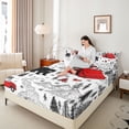 thumbnail image 3 of Erosebridal Boys Girls Camping RV Car Queen Sheet Sets 4 Pieces,Jungle Animal Bear Bed Set For Kids Teens, 3 of 5