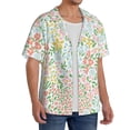 thumbnail image 2 of PAYOHTO Floral Colour Pattern Mens Hawaiian Casual Short-sleeved Shirt Tropical Summer Beach Button Down Shirts, 2 of 7
