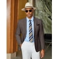 thumbnail image 3 of COOFANDY Men's Cotton Linen Suit Jackets Business Casual Blazer Stylish Regular Fit Sport Coat, 3 of 6