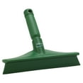 thumbnail image 1 of Vikan 71252 Rubber Polypropylene Frame Bench Single Blade Squeegee, 10", Green, 1 of 5