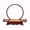 Brown, variant on Tabletop Wooden Buddhist Altar Cabinet With LED Lamp Ring Household Shrine Altar Table Small Buddha Statue Base Zen Prayer Tea Table Ornaments for Living Room Entrance
