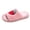 Pink, variant on Fuzzy Open Toe Slippers for Women Memory Foam Slip on House Slides Shoes Cute Flat Sandals