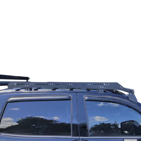 Vanguard VGRR-2326BK Black Powdercoat Roof Rack | Compatible with 07-21 Toyota Tundra Crew Cab / 09-22 Ford F-150 Crew Cab