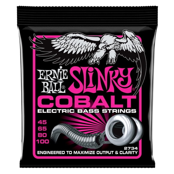 Ernie Ball 2734 Super Slinky Cobalt Bass Guitar Strings Set