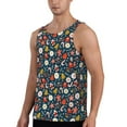 thumbnail image 2 of Gukieu Holiday Christmas Cookies Print Men's Quick Dry Fitness Vest, Round Neck Sleeveless Fitness Bodybuilding Top-Large, 2 of 7