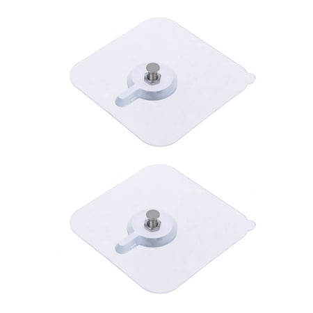 

TINYSOME 2pcs Seamless Self Adhesive Nail Hook Holder Wall Hanger Hanging kit For Photo F