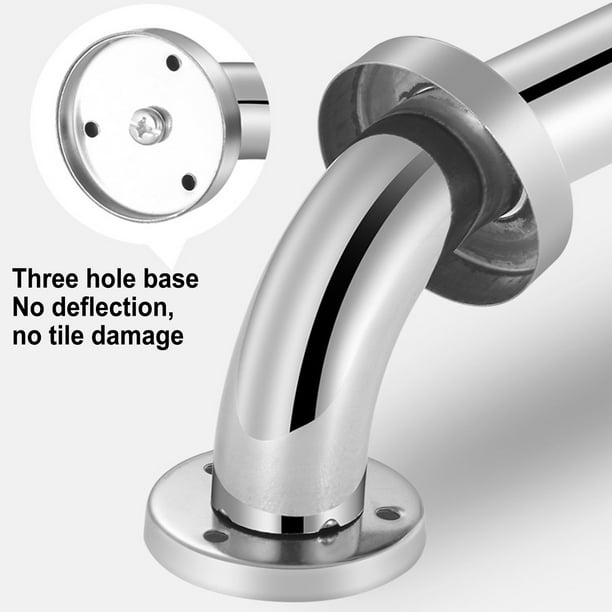 Pasamanos de Baño, Base Resistente Multifuncional 304 Barra de Agarre de Baño de Acero inoxidable para escalones para ancianos