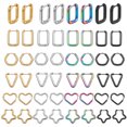 thumbnail image 3 of LYMAYTER Boucles d'Oreilles pour Femmes 1 Paire - Acier Géométrique, Multi - Formes, 3 of 6