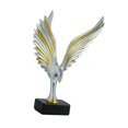thumbnail image 4 of Estatua de águila con alas extendidas, adorno de colección, decoración del hogar, dormitorio, oficina, resina Champán, 4 of 9