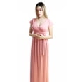 thumbnail image 2 of Vestido Largo Tipo Bata Cruazado Cintilla Formal Abierto THE DIFFERENT SOCIETY Side B collection Vestido largo, Tipo Bata con abertura y Tirante, Para Toda Ocasión., 2 of 4