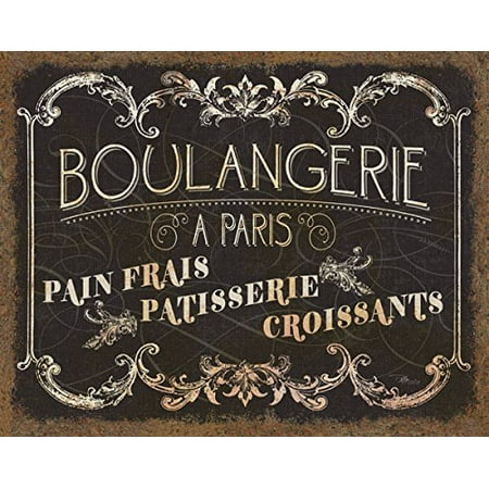 Parisian Room Decor Parisian Sign French Boulangerie Croissants and Patisserie by Pela Studios; One 14x11in Paper Poster ()