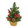 thumbnail image 4 of Elodie Mini Desk Christmas Tree Outdoor Small Artificial Christmas Tree with Lights for 14cmx14cmx30cm, 4 of 8