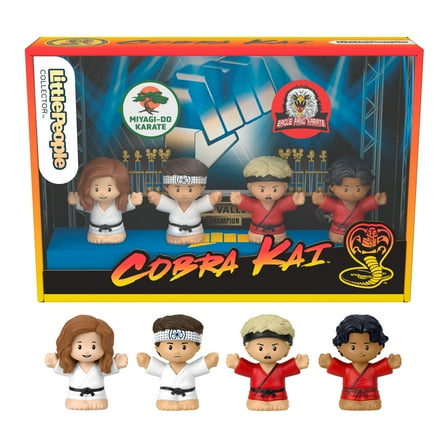 Little People Collector Cobra Kai Special Edition Set for Adults & Fans, 4 Figures