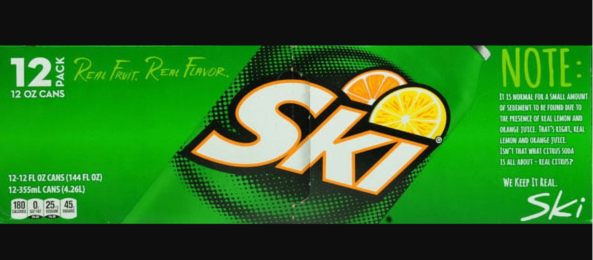 SKI Citrus Soda, 12 Fl Oz, 12 Pack Cans