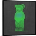 thumbnail image 1 of ARTCANVAS Modern Neon Green Gummy Bear Canvas Art Print - Size: 18" x 18" (1.50" Deep), 1 of 9