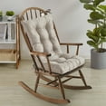 thumbnail image 3 of Sweet Home Collection 2 Piece Tufted Non Slip Rocking Chair Cushion Set Linen, 3 of 5