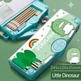 thumbnail image 2 of EARKITY Multifunction Pencil Cases, Large Capacity Pencil Box, Pop Up Pencil Case with Compartment, Stationery Organizer Pencil Bag Comes with Pencil, Sharpener, Schedule, for Students School Supply, 2 of 3